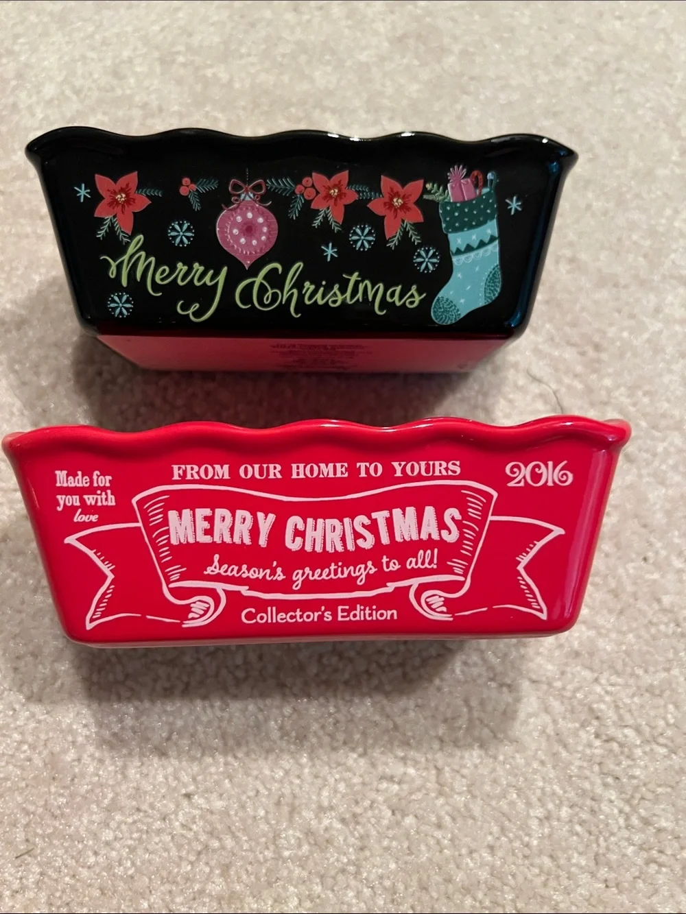 Ceramic Mini Loaf Dishes - Christmas - EC